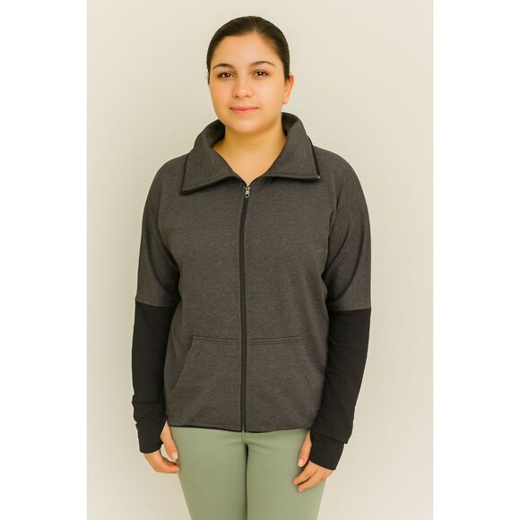 Sweatshirt C9 Champion Full Zip Gray Black Women's WOMAN'S Size Medium - Picture 13 of 13